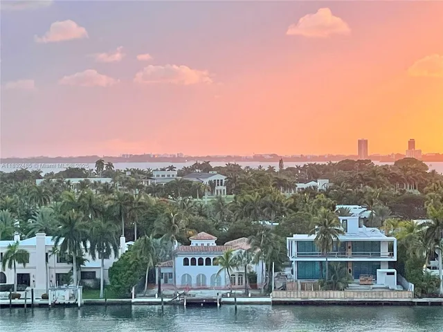 a view of a town with big houses