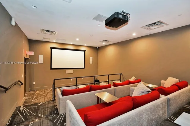 a room with furniture