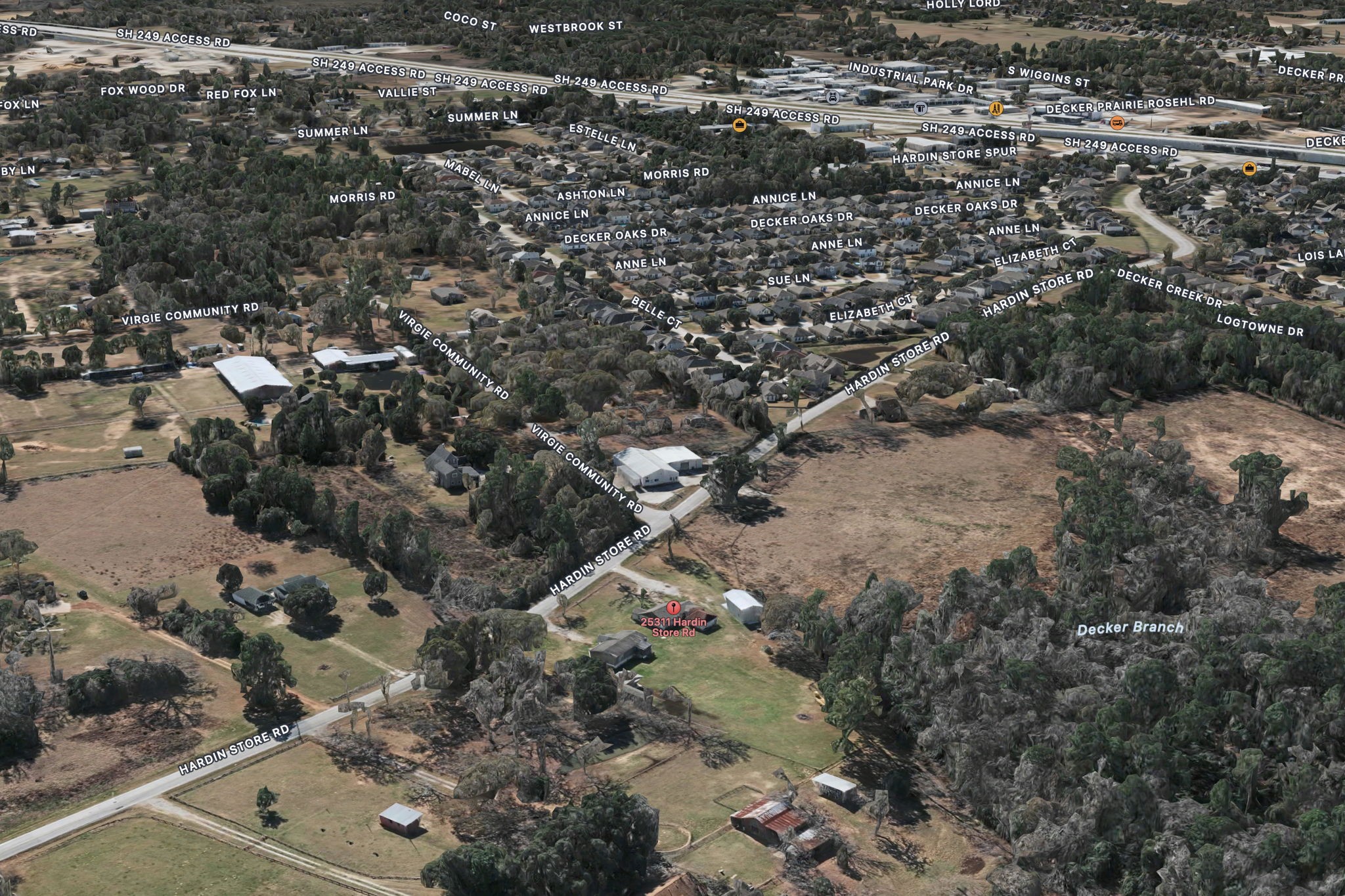 25311 Hardin Store Road Pinehurst, TX 77362 - Photo 37 of 39 an aerial view of residential houses with outdoor space
