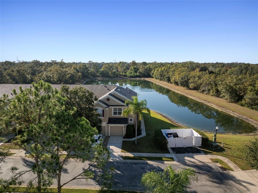 2802 Conch Hollow Drive Brandon, FL 33511 - Photo 68 of 74 an aerial view of a house with a lake view