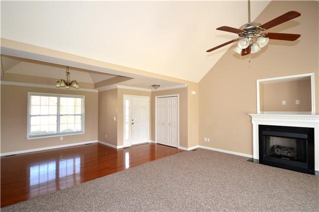 1027 Golf View Way Spring Hill, TN 37174 - Photo 5 of 19 Wide Open Great Room With Vaulted Ceiling and Fireplace
