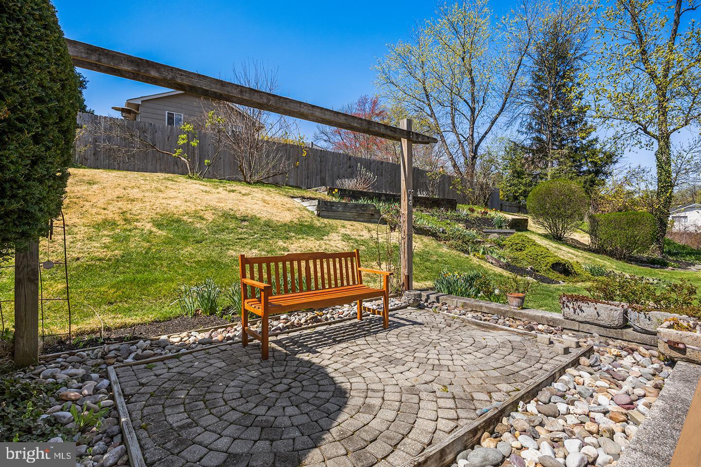 1003 Roumfort Avenue Cherry Hill, NJ 08034 - Photo 34 of 37 a view of a chair and tables in the backyard