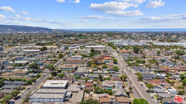 an aerial view of a city