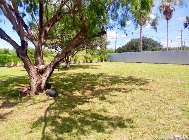 a view of an outdoor space and a yard