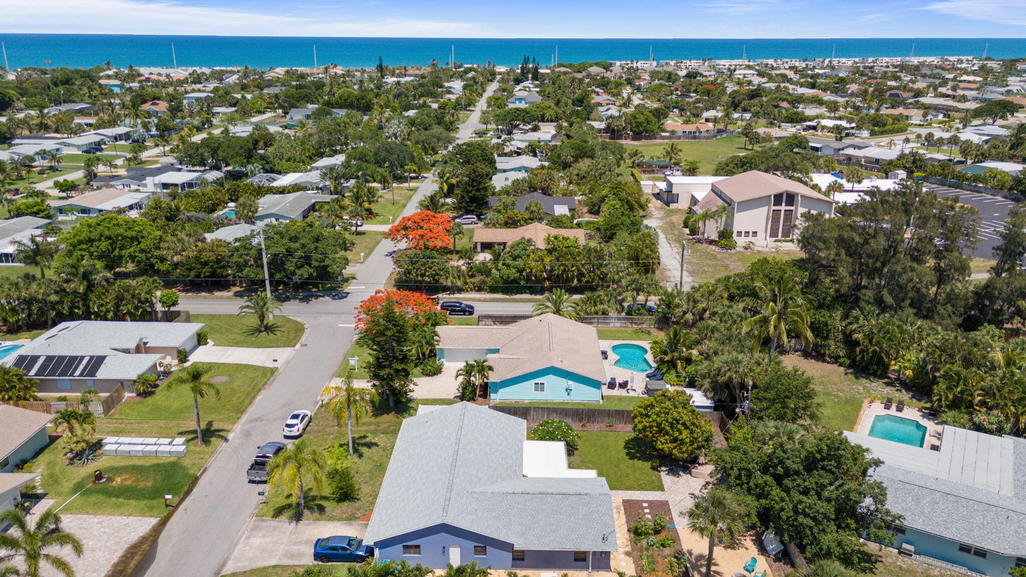 401 Surf Road Melbourne Beach, FL 32951 - Photo 71 of 94 an aerial view of multiple house