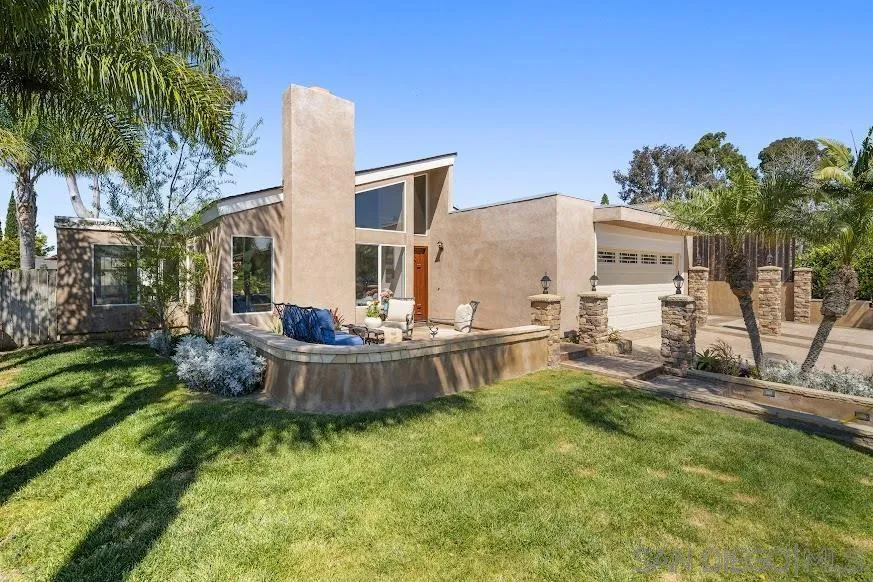 156 Little Oaks Road Encinitas, CA 92024 - Photo 22 of 38 a view of a house with backyard and sitting area