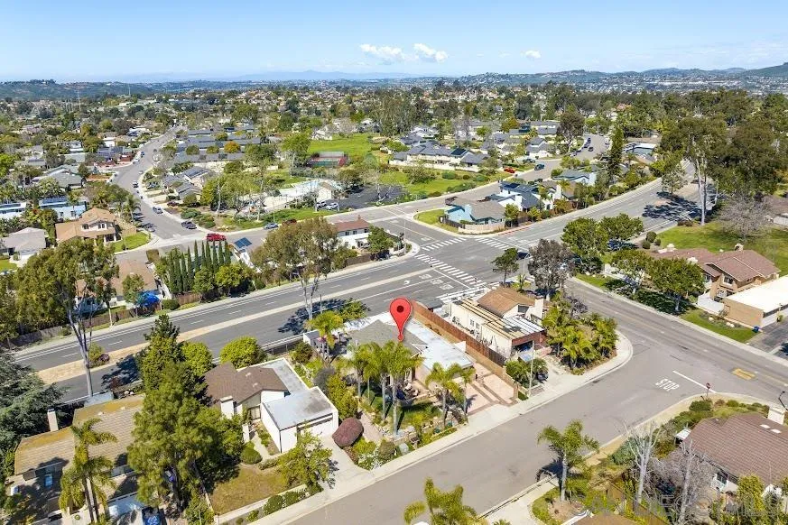 156 Little Oaks Road Encinitas, CA 92024 - Photo 33 of 38 an aerial view of residential houses with outdoor space