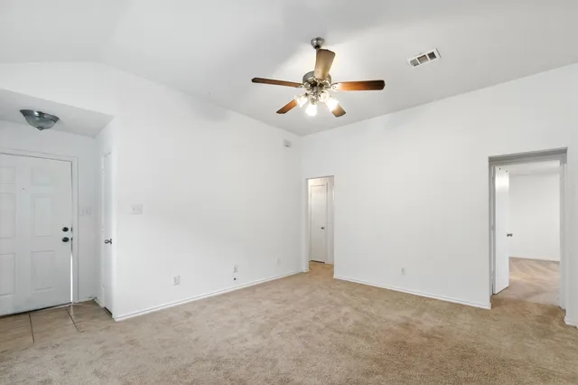 a view of an empty room