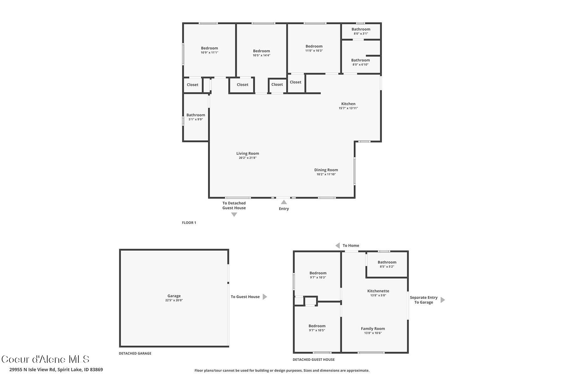 29955 North Isle View Road Spirit Lake, ID 83869 - Photo 65 of 65 Combined Floor Plan 29955 N Isl