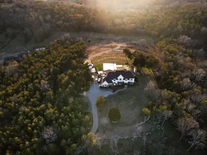 a view of a small yard