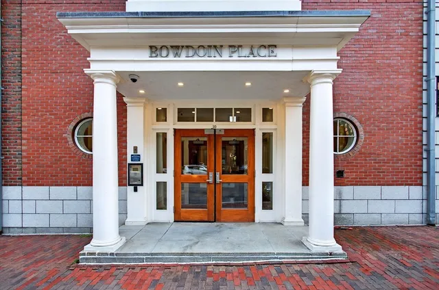 a view of front door of house