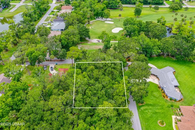 a view of a lake with a houses