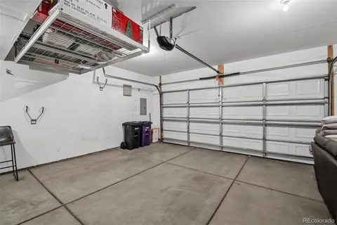 a view of a garage