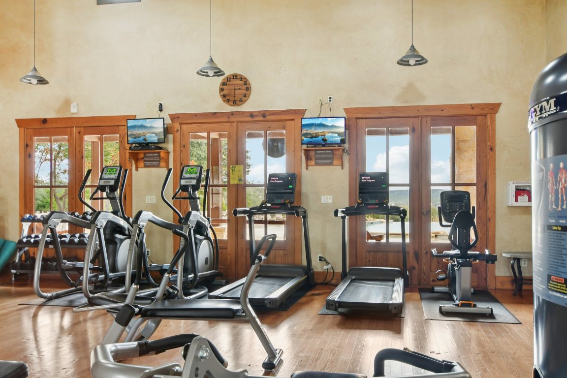 17507 Navigation Lane Lago Vista, TX 78645 - Photo 13 of 16 a view of a room with gym equipment