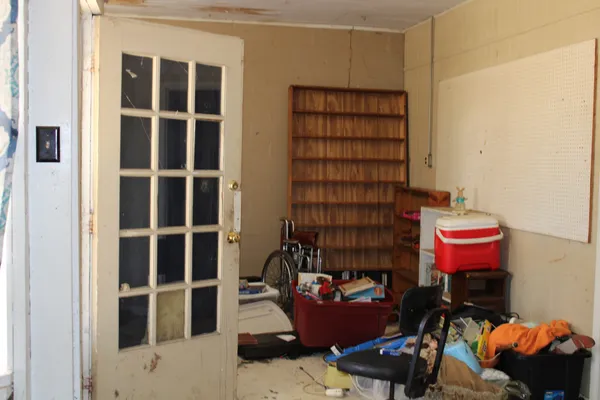a utility room with a sink