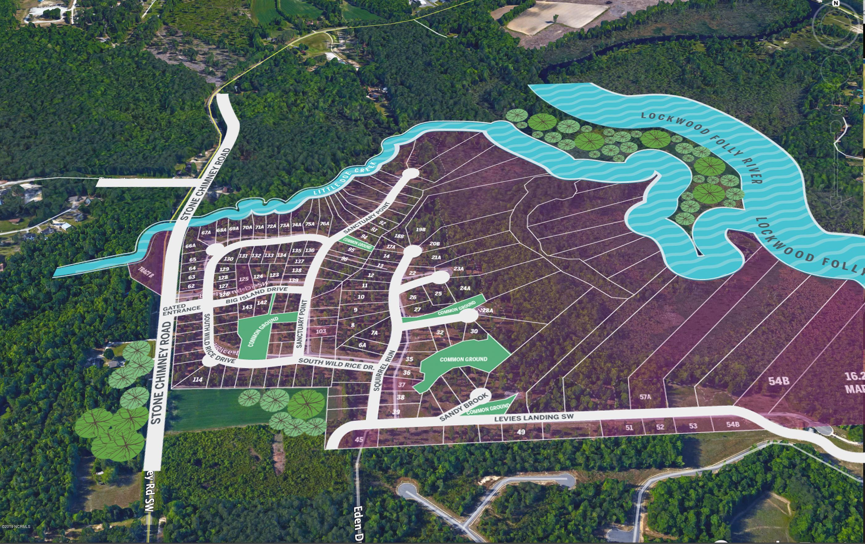 357 Shell Landing Road Southwest Supply, NC 28462 - Photo 4 of 24 SeaSide-Bay-Google-Earth-Overview