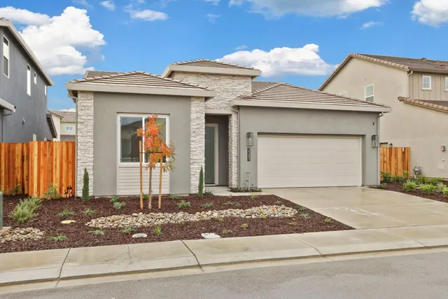 a front view of a house