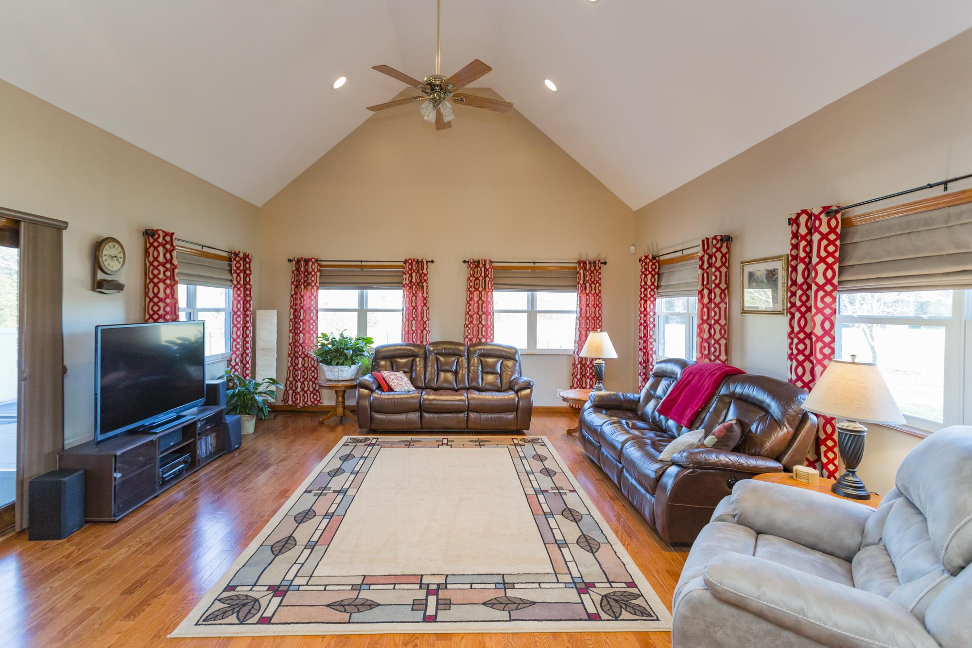7768 Gum Puckett Road Murfreesboro, TN 37127 - Photo 10 of 27 Charming and Cozy Den with Hardwood Floors and lots of windows. Views of the surrounding land and Saltwater Pool.