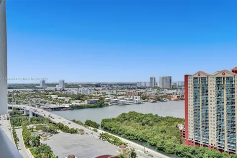 a view of city and ocean