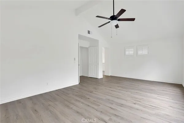 a spacious bathroom with 2 sink tub and shower