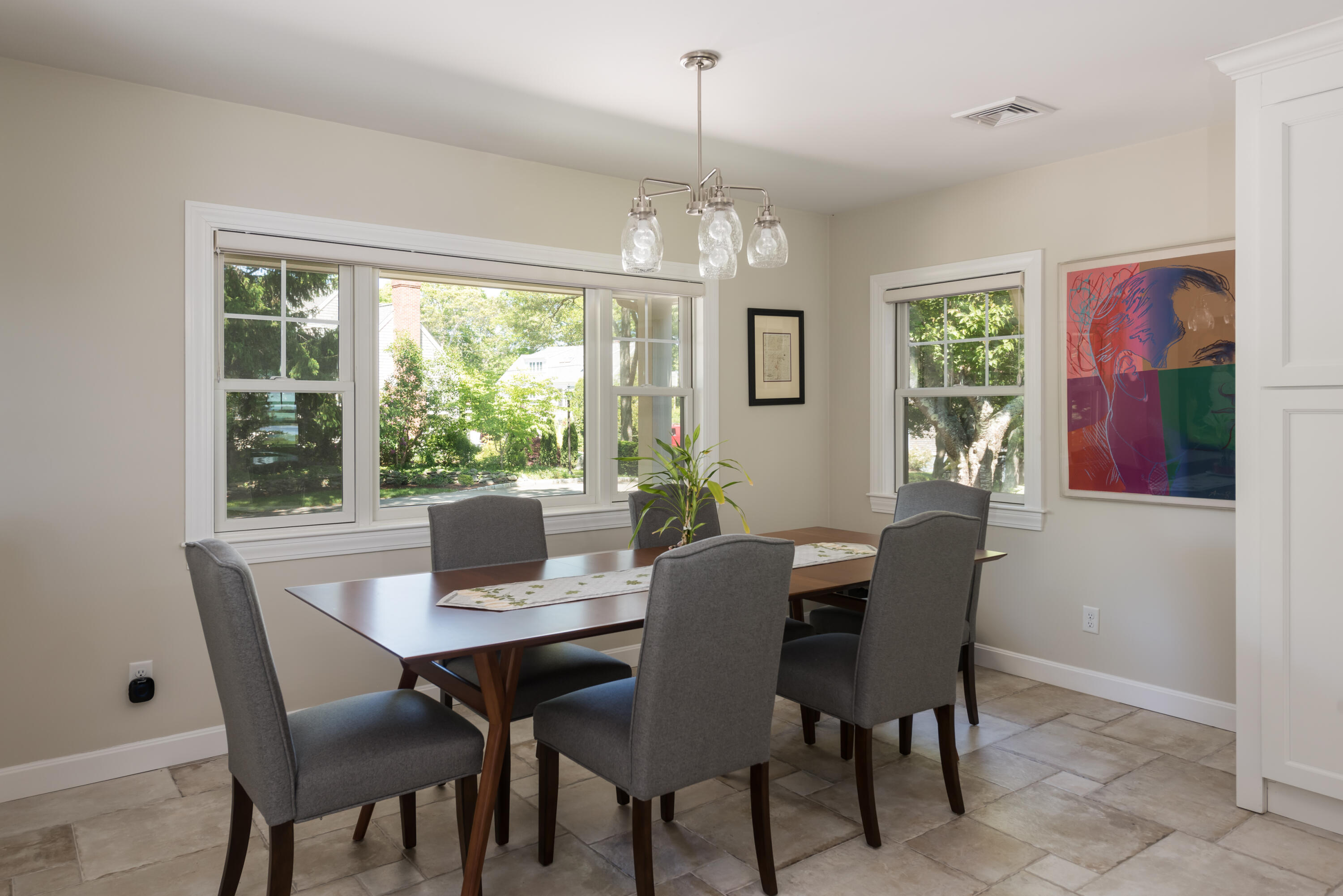 180 Riverview Lane Centerville, MA 02632 - Photo 19 of 55 a view of a dining room with furniture window and outside view