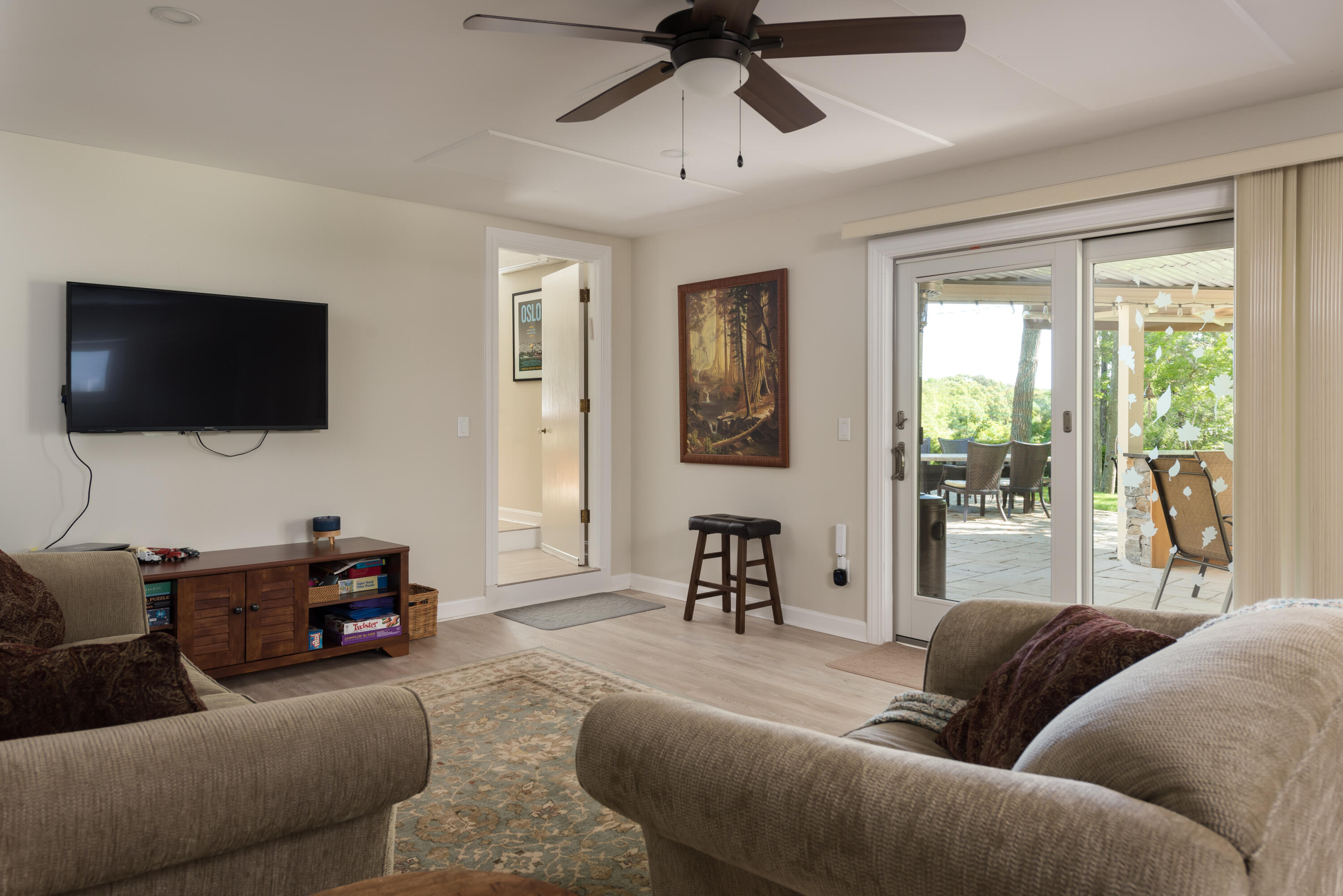 180 Riverview Lane Centerville, MA 02632 - Photo 28 of 55 a living room with furniture and a flat screen tv