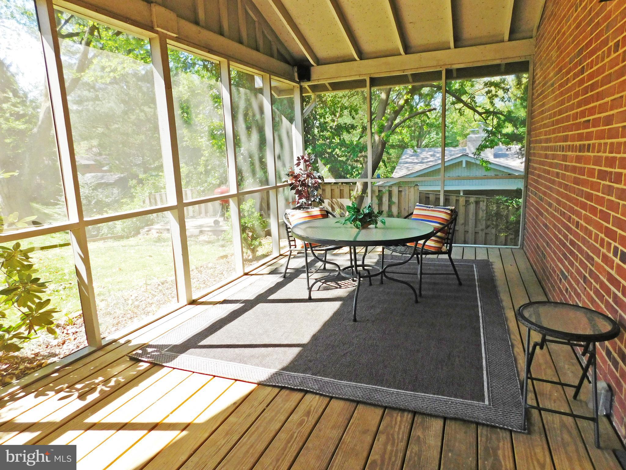 3501 Old Post Road Fairfax, VA 22030 - Photo 22 of 32 Screened Porch for 3-season dining or lazing