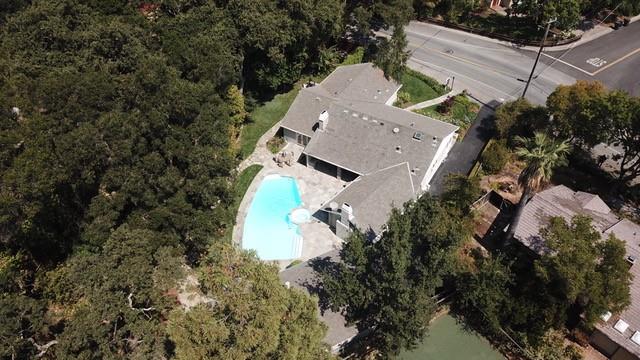 630 Covington Road Los Altos, CA 94024 - Photo 27 of 27 an aerial view of a house with outdoor space and a lake view