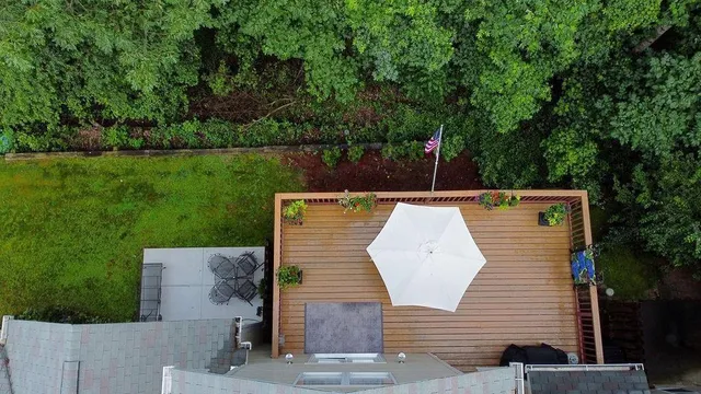 a view of outdoor space with seating area