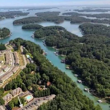 an aerial view of a houses with outdoor space
