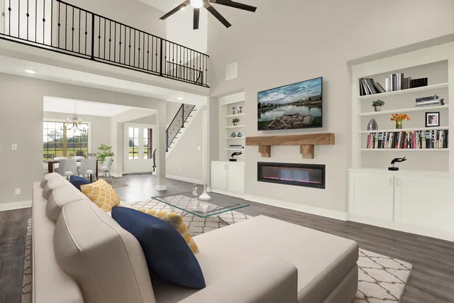 a kitchen with kitchen island a sink a stove and a wooden floor