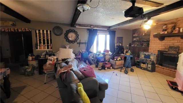 a living room filled with furniture