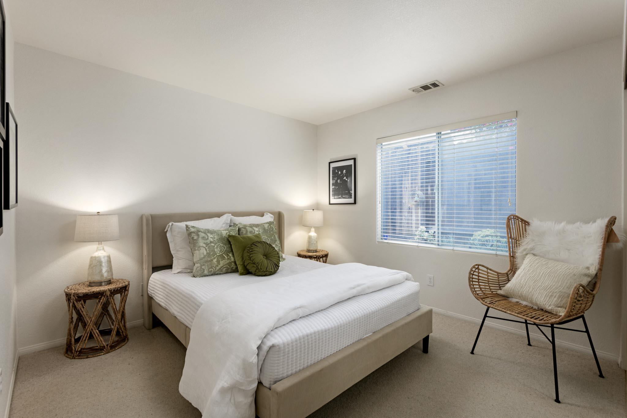 3715 Hitchcock Ranch Road Santa Barbara, CA 93105 - Photo 20 of 36 a bedroom with a bed and a chair