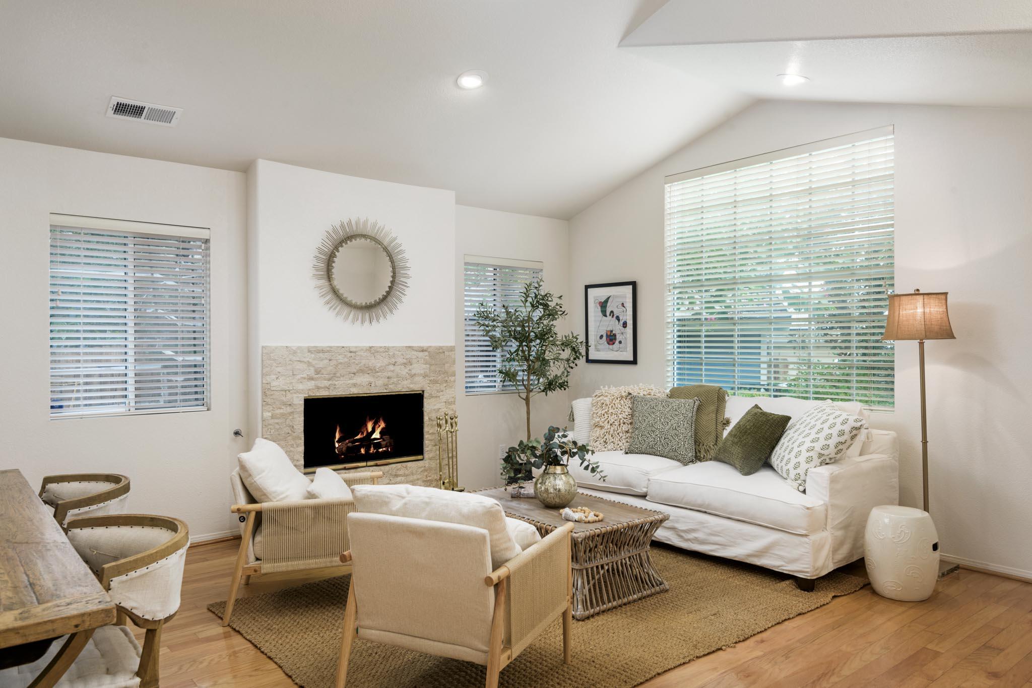 3715 Hitchcock Ranch Road Santa Barbara, CA 93105 - Photo 7 of 36 a living room with furniture and a fireplace