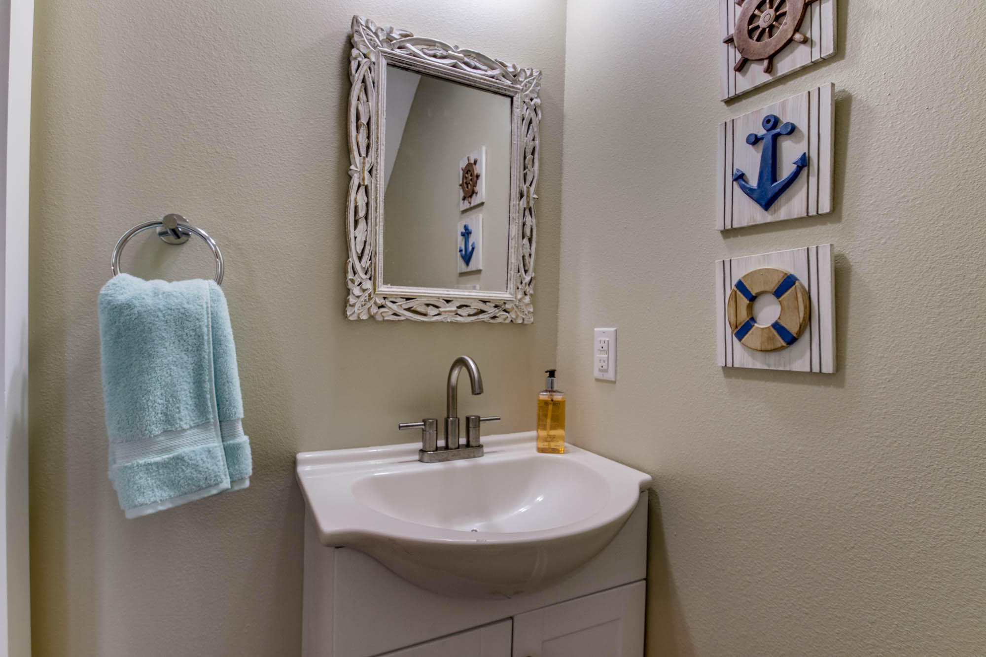148 Rearden Way Santa Rosa Beach, FL 32459 - Photo 20 of 43 a bathroom with a sink mirror and vanity