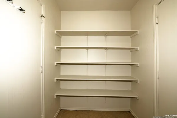 a view of a room with shelf