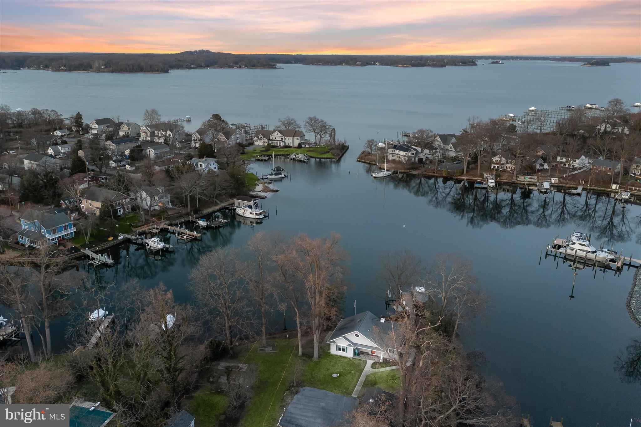 854 Imperial Road Arnold, MD 21012 - Photo 23 of 26 Twilight Aerial