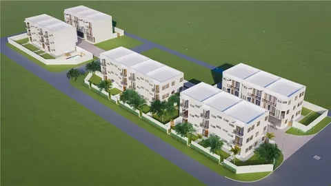 an aerial view of a house yard swimming pool and outdoor space