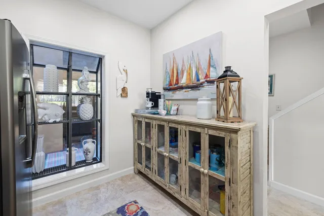 a view of a living room and utility room
