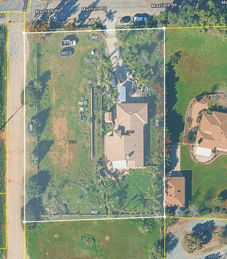 13907 Maxfield Road Jamul, CA 91935 - Photo 4 of 32 an aerial view of a house with a yard