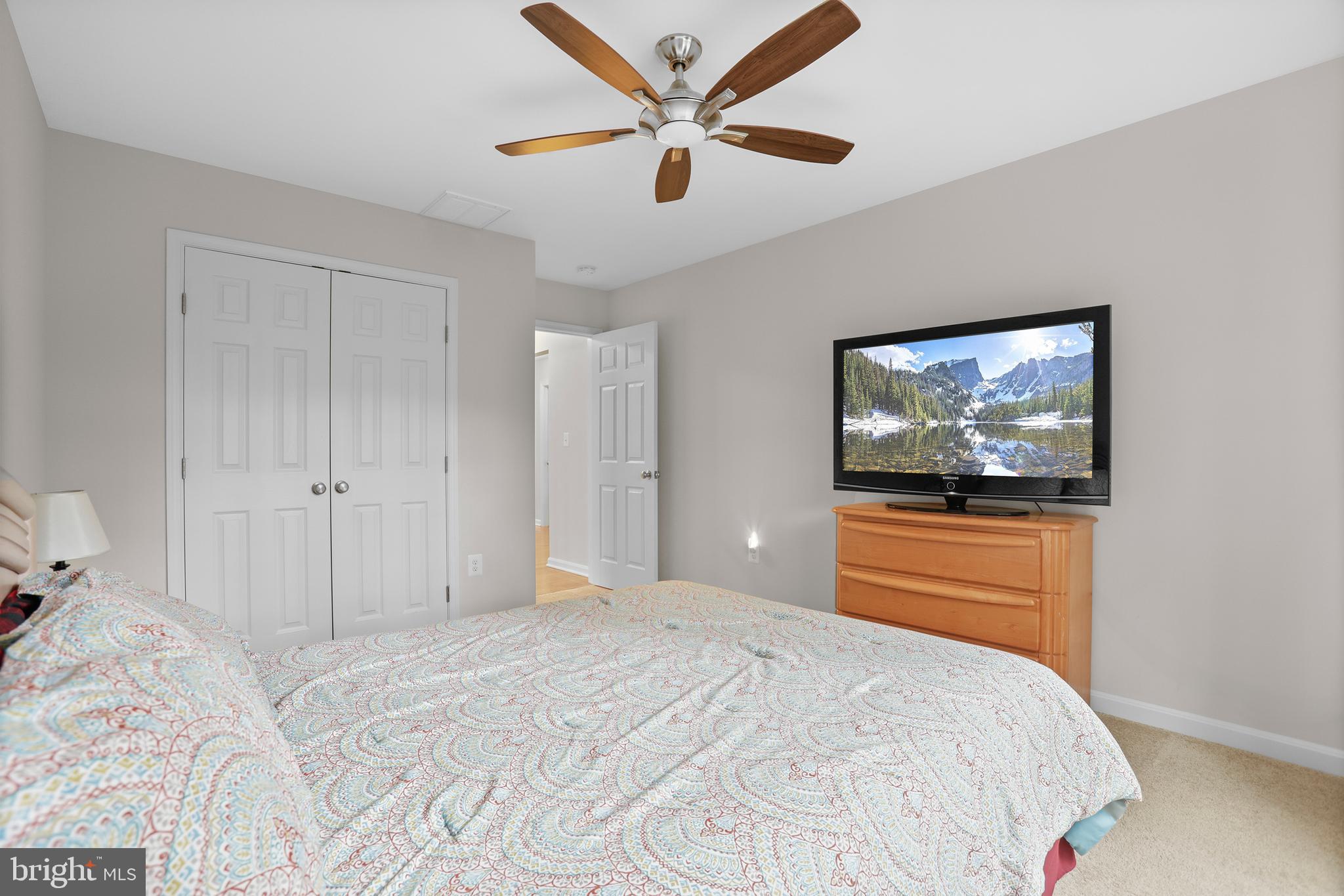 8264 Buckthorne Run King George, VA 22485 - Photo 33 of 50 a bedroom with a bed and a flat screen tv