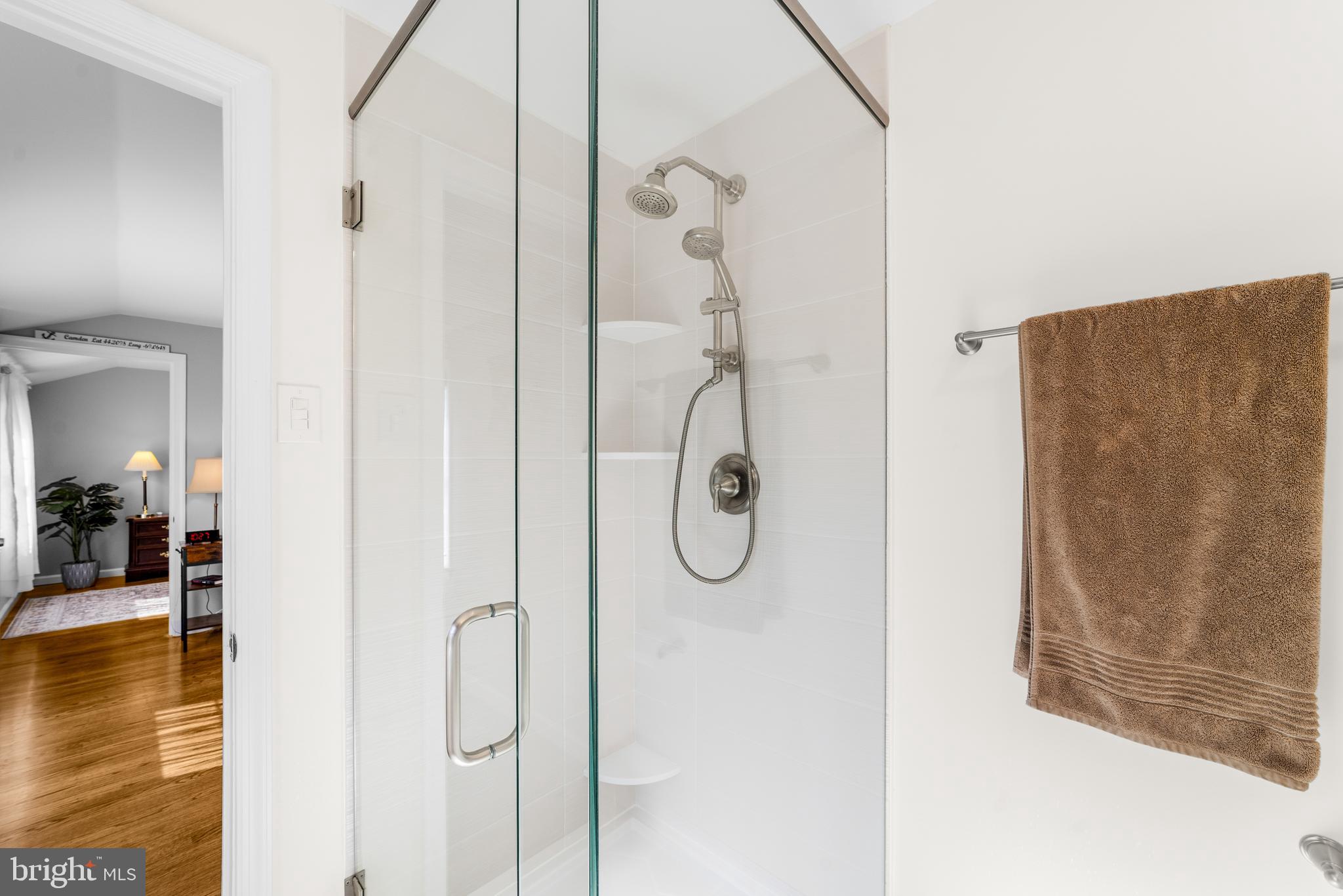 60 Pine Valley Road Cherry Hill, NJ 08034 - Photo 23 of 30 a bathroom with a glass shower door