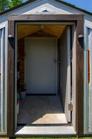 a house view with a garden space