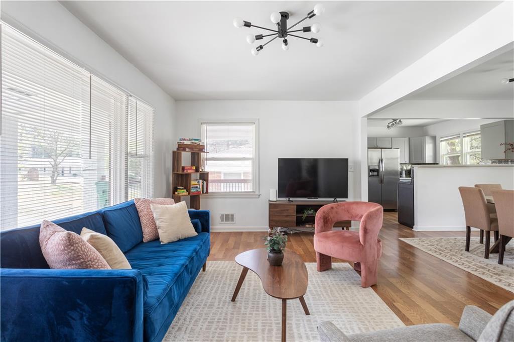 2175 Glendale Drive Decatur, GA 30032 - Photo 4 of 21 a living room with furniture and a flat screen tv