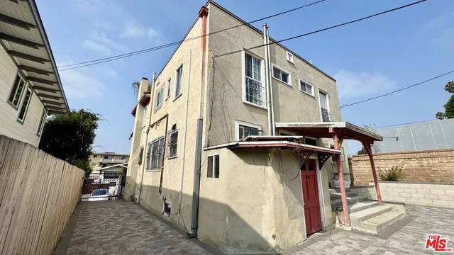 a view of a house with a window
