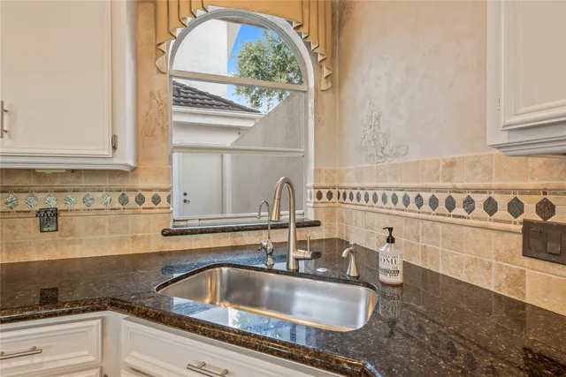 a view of a hallway with a livingroom