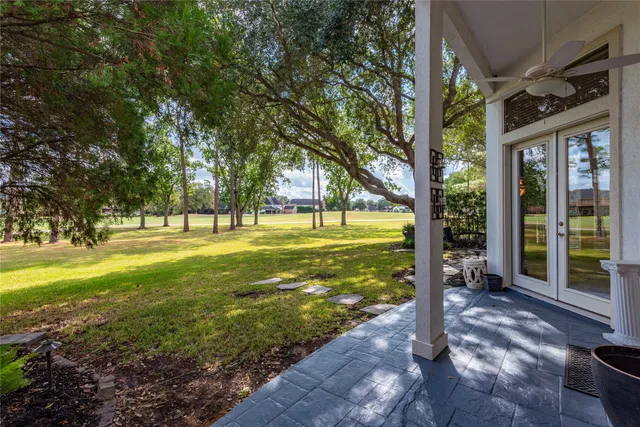 a building with trees in the background
