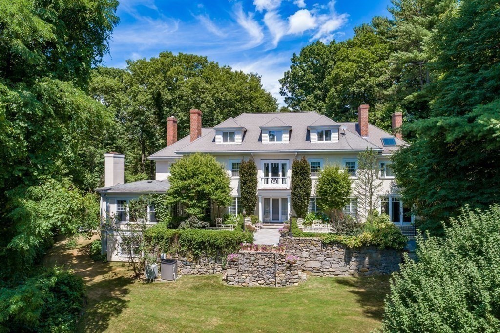 85 Dudley Road Newton, MA 02459 - Photo 24 of 32 a front view of a house with a yard