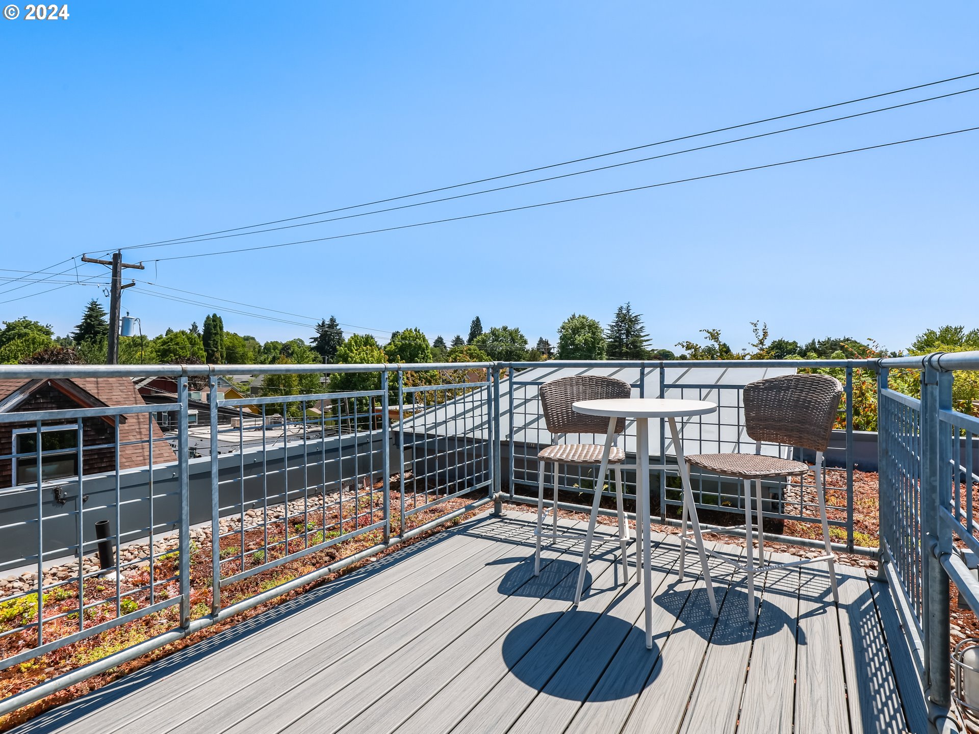 2021 Southeast Clinton Street, Unit 201 Portland, OR 97202 - Photo 26 of 35 a view of a balcony with chairs
