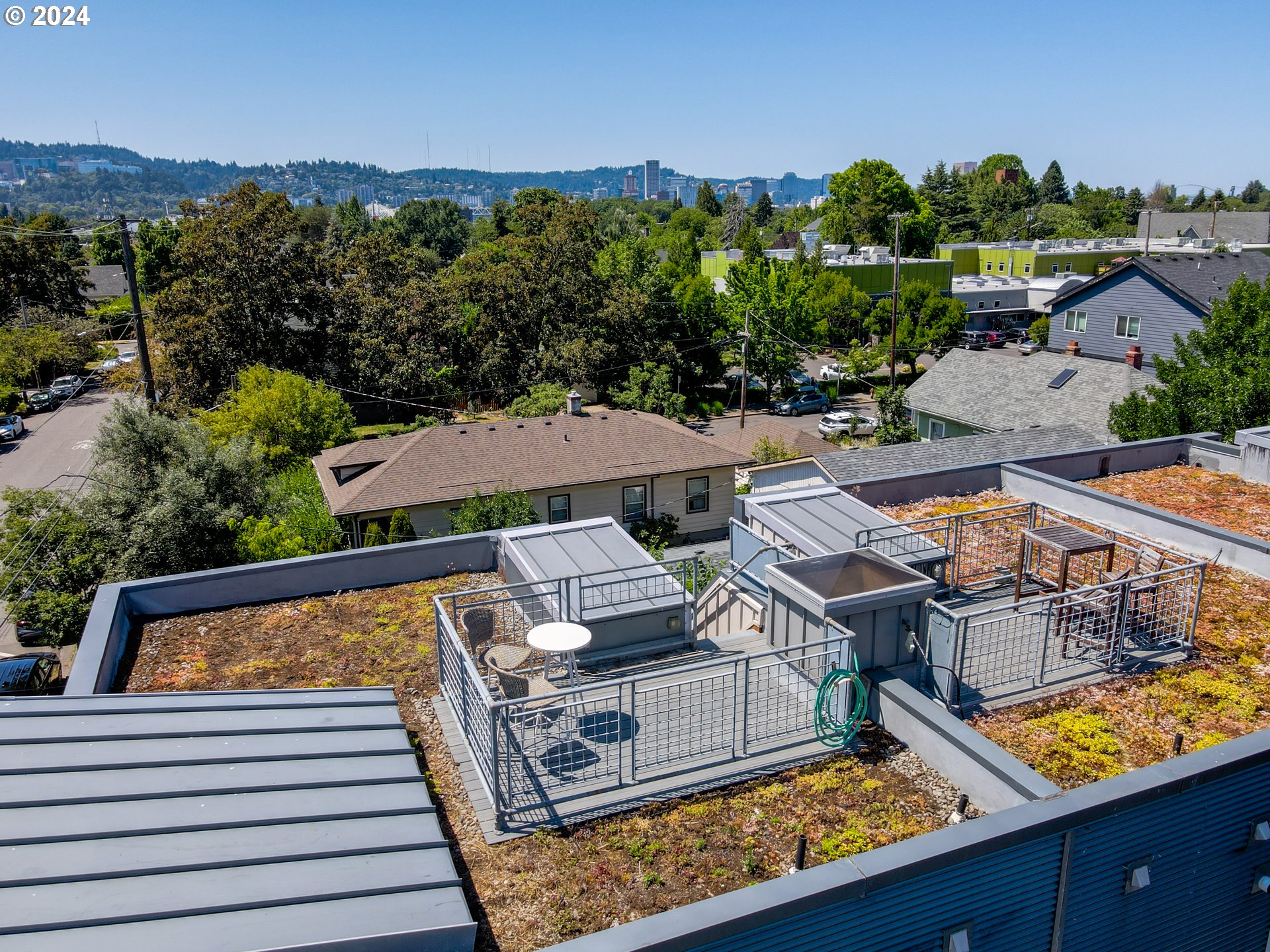 2021 Southeast Clinton Street, Unit 201 Portland, OR 97202 - Photo 30 of 35 an aerial view of a house with a ocean view